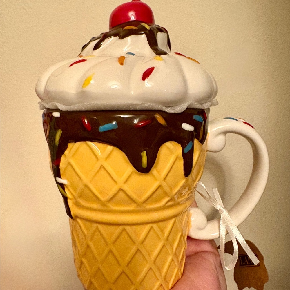 Ice cream sundae mug
